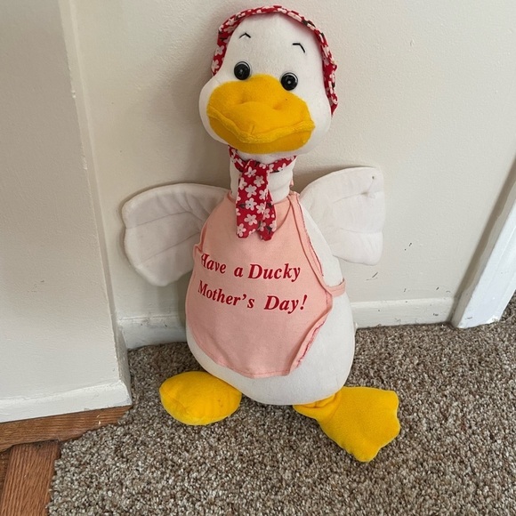 Plush Duck With Quote “have a ducky Mother’s Day” - Picture 1 of 7
